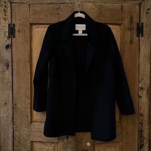 Rachel Zoe navy blazer wool coat size S. Dark navy, almost black.